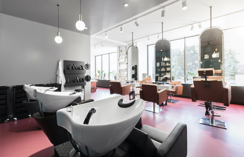 Hair salon and make up store, modern light interior